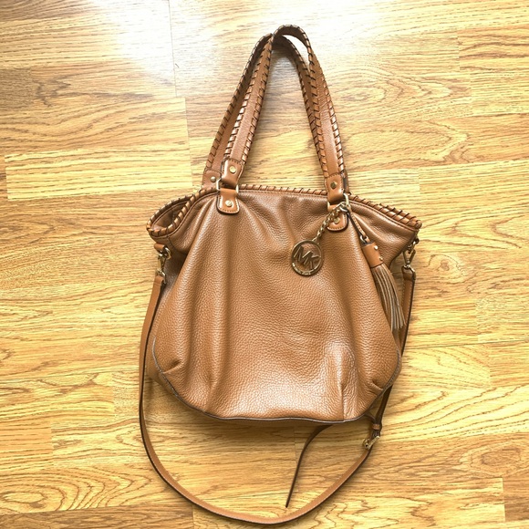 Michael Kors Handbags - Michael Kors Brown Leather Boho Slouchy Crossbody